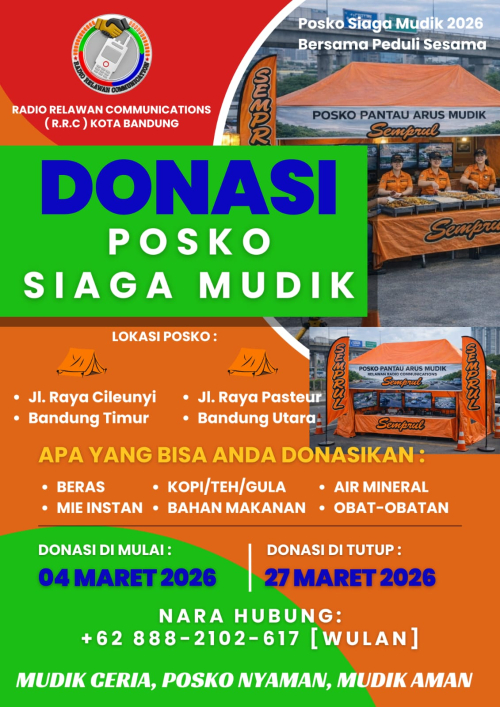 DONASI POSKO SIAGA MUDIK LEBARAN 2026